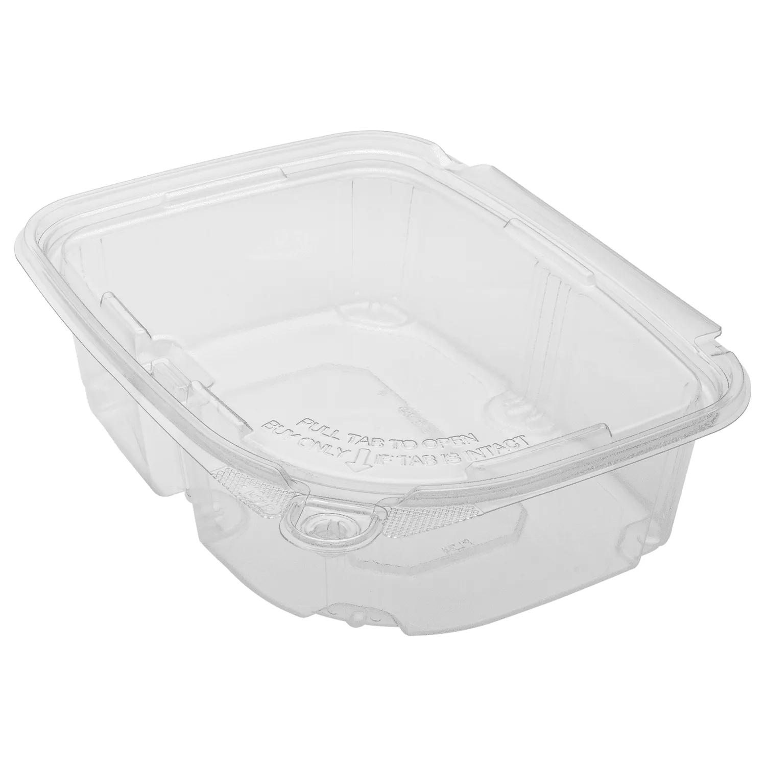 [200 sets] 24 oz PET Plastic Tamper Resistant Hinged Deli Containers with Lid