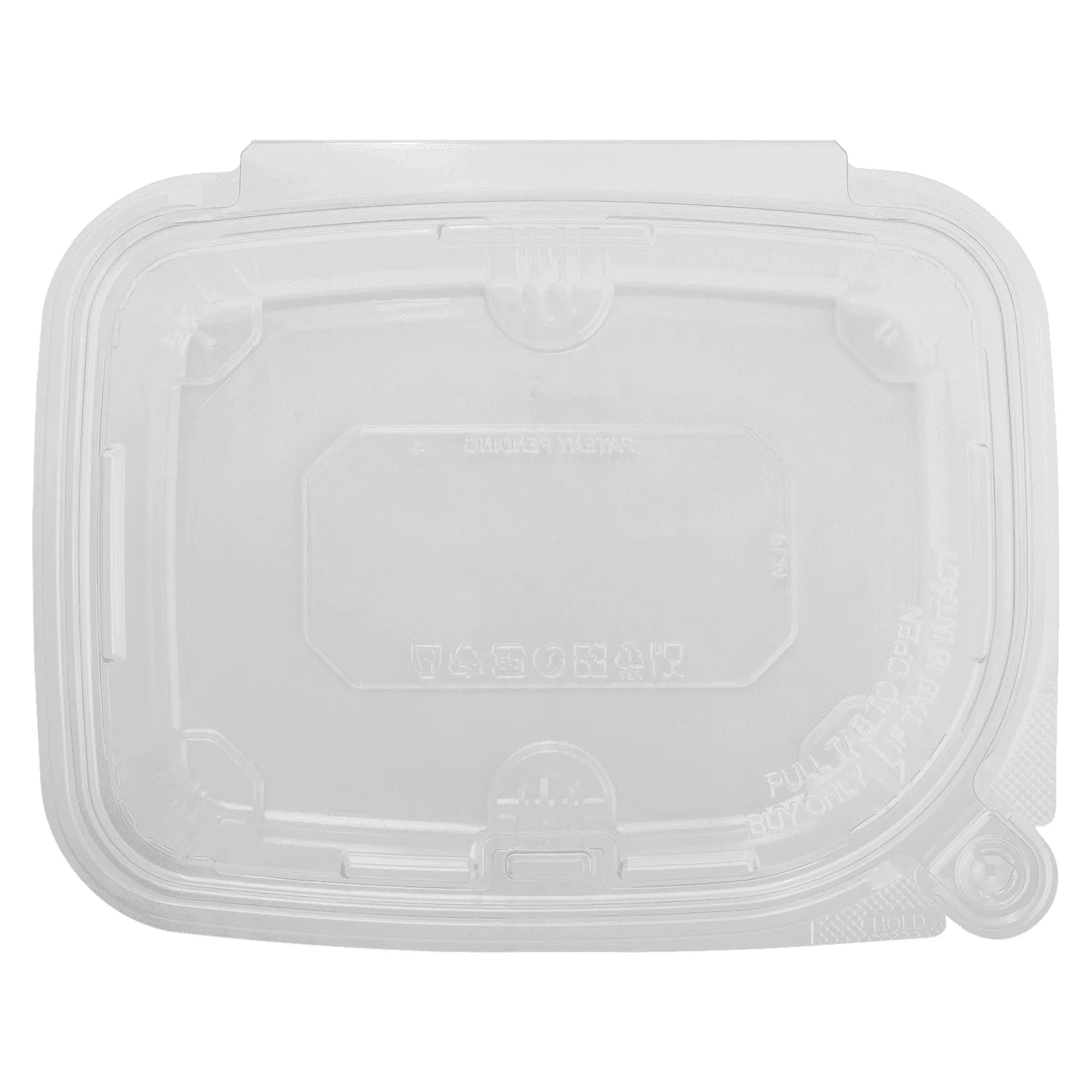 [200 sets] 24 oz PET Plastic Tamper Resistant Hinged Deli Containers with Lid