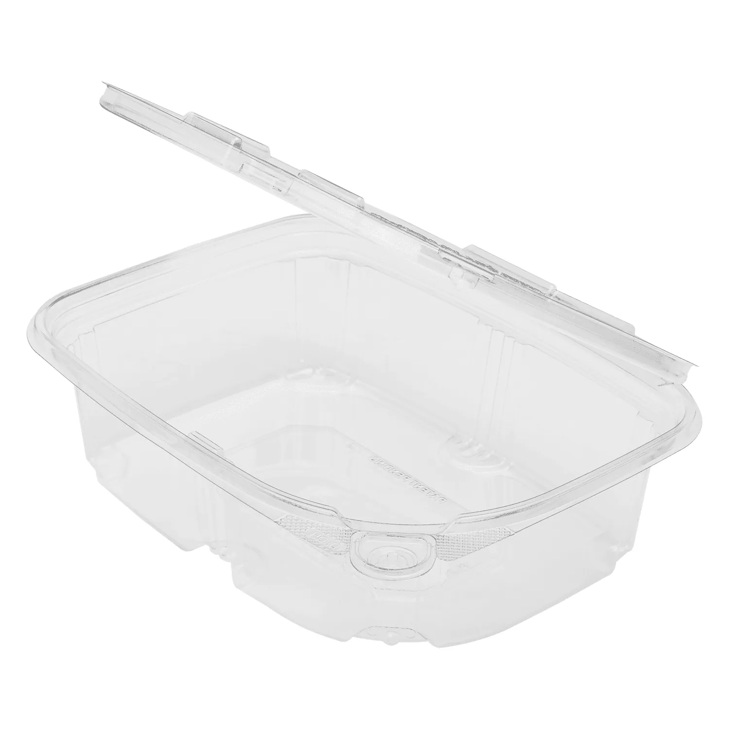 [200 sets] 24 oz PET Plastic Tamper Resistant Hinged Deli Containers with Lid