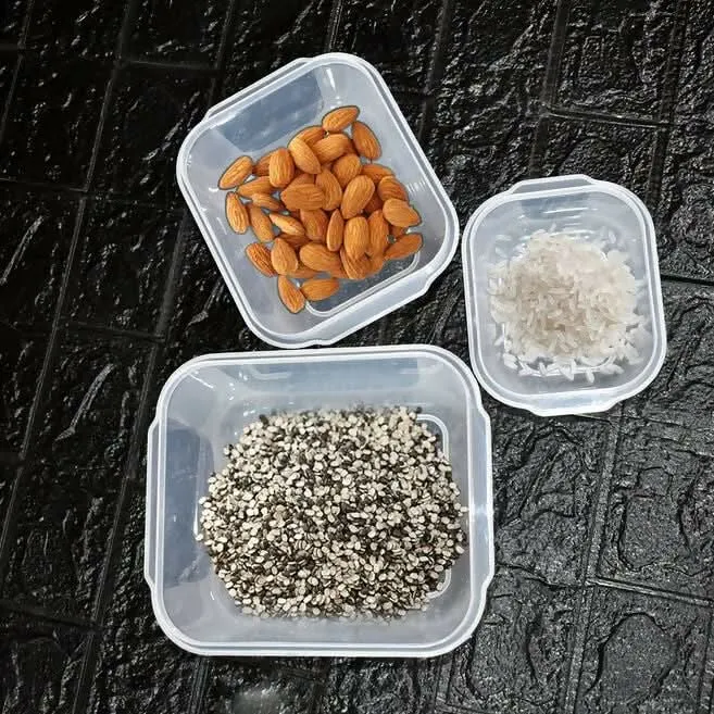 3-Piece Square Food Storage Set for keeping Food Fresh & Organized