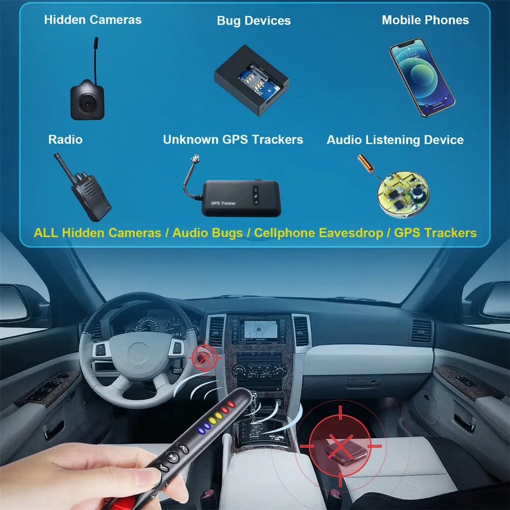 Anti-Spy Detection Pen | GPS Camera & Voice Bug Finder