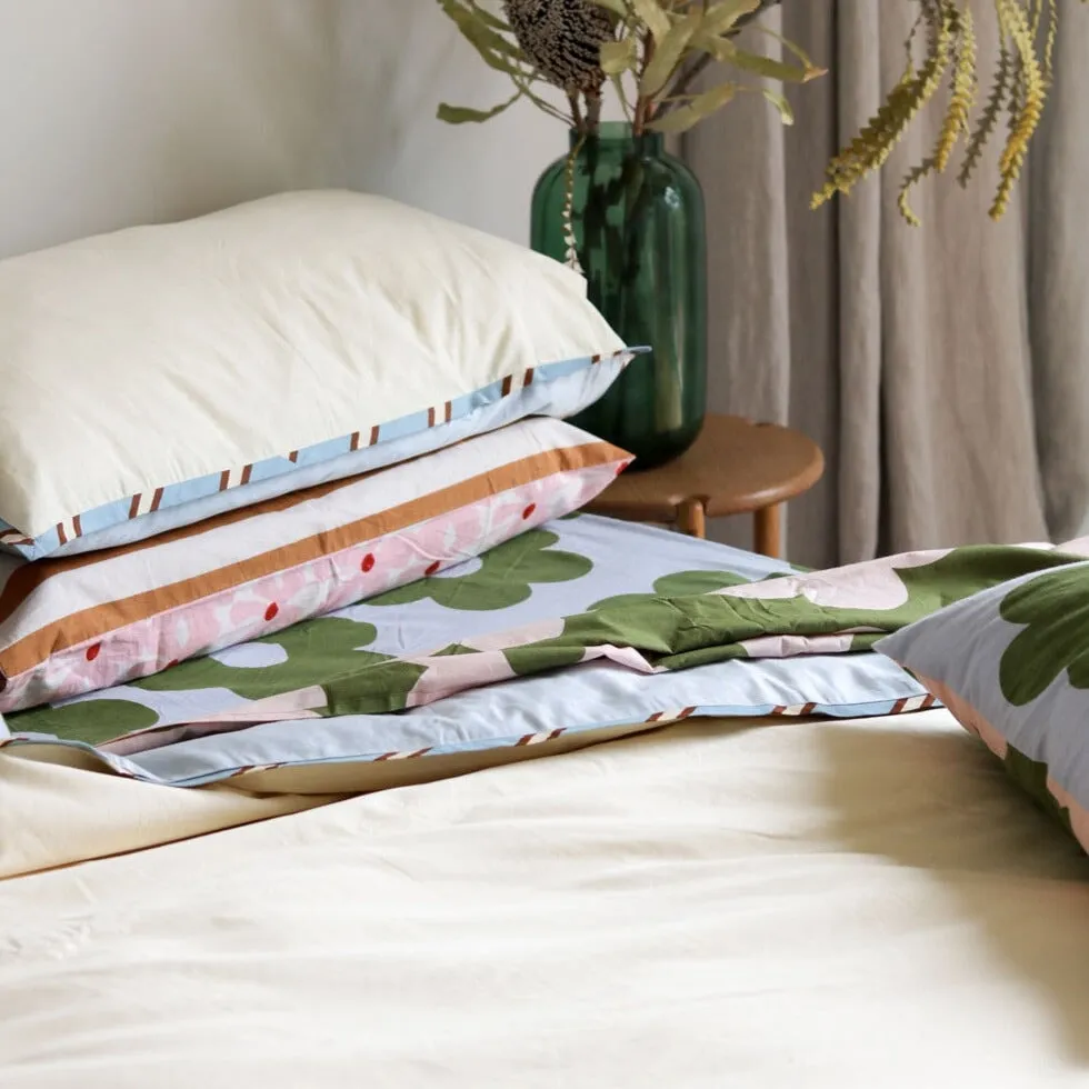 Everyday Quilt Cover Set In Vanilla Sky