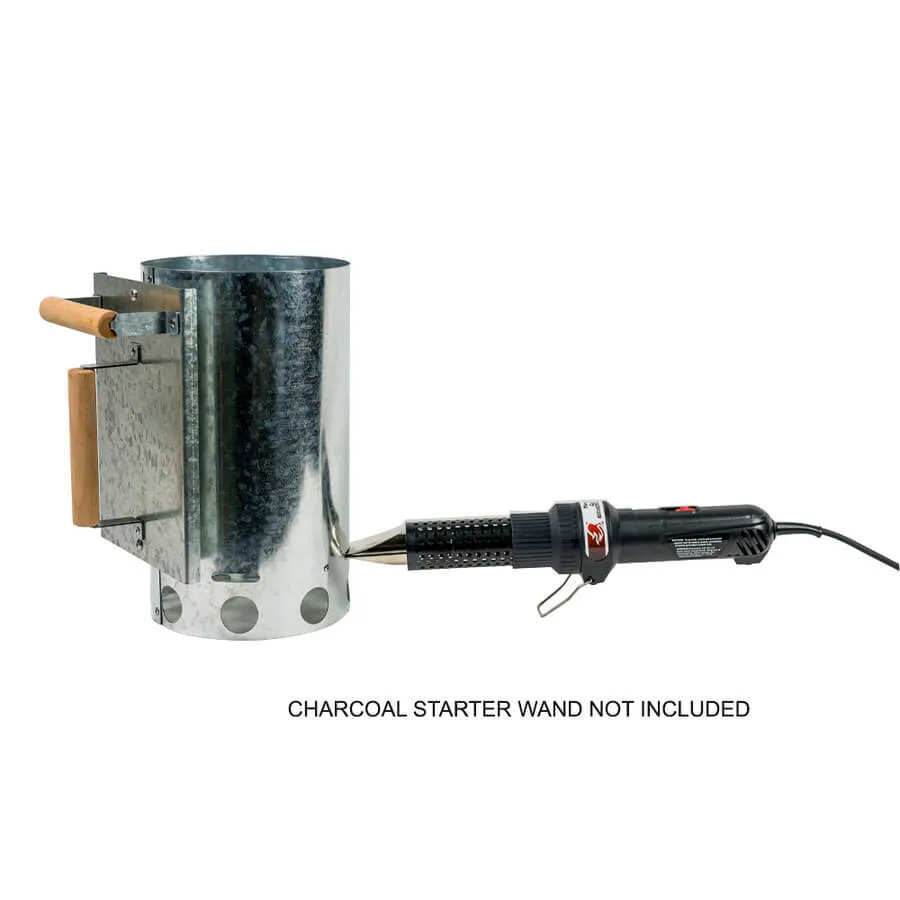 Mega Size 9L Charcoal Fire Starter Chimney - Flaming Coals