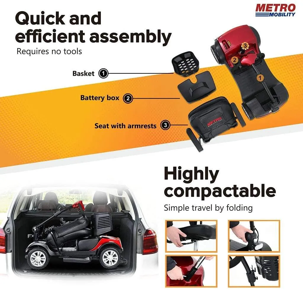 Multiday Mobility & ECV Foldable Travel Scooter Rental 300 Pound Capacity (3 or more days)