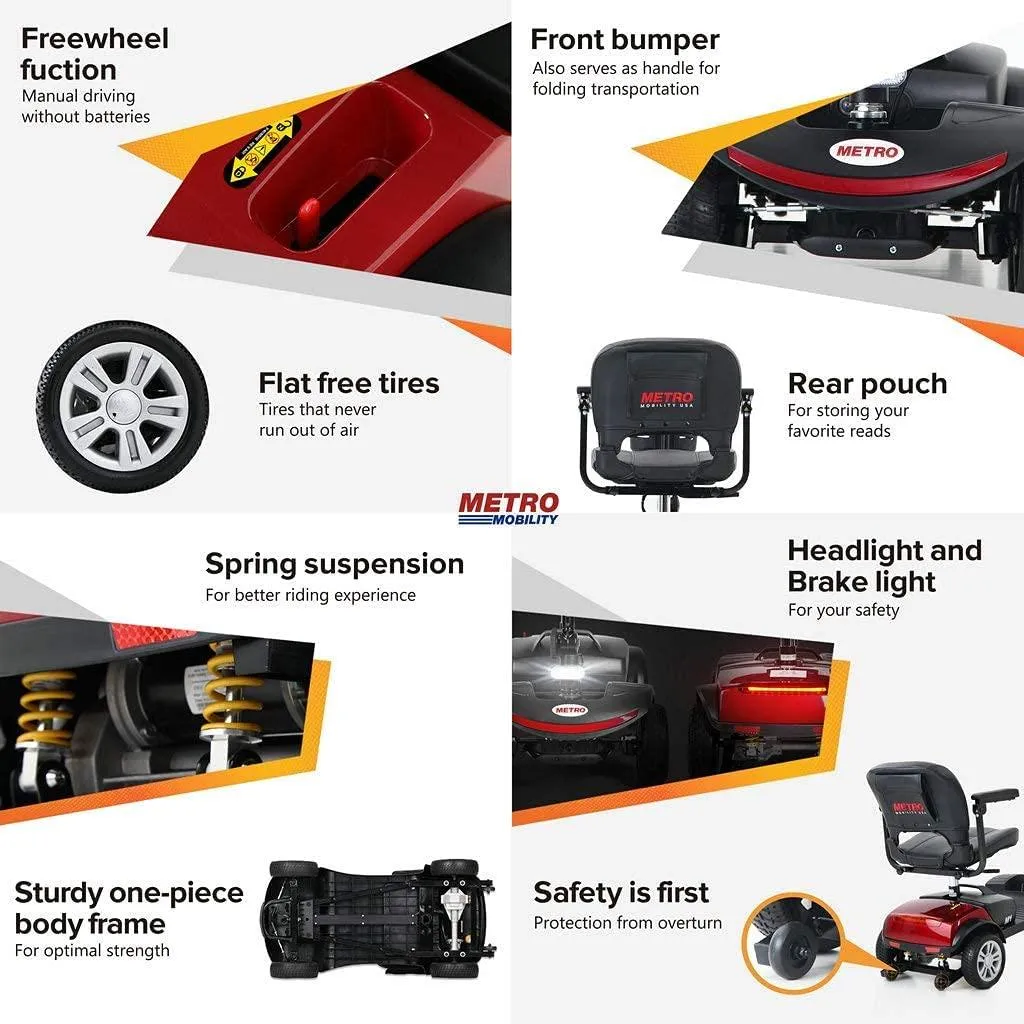 Multiday Mobility & ECV Foldable Travel Scooter Rental 300 Pound Capacity (3 or more days)