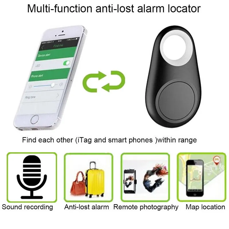 Pets Smart Mini GPS Tracker Anti-Lost Waterproof Bluetooth Tracer For Pet Dog Cat Keys Wallet Bag Kids Trackers Finder Equipment