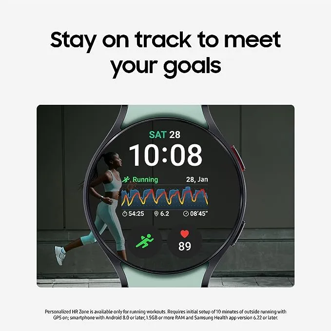 SAMSUNG Galaxy Watch 6 (40mm LTE) Graphite: Fitness Tracking, Sleep Coaching, Blood Pressure Monitoring & More!